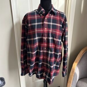 Classic Plaid Button-Down Shirt for Men